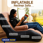 Inflatable Lazy Sofa Chair with Househoid air Pump, Foldαble Lounge Chair with Armrests for Living Room, Bedroom, Office,Travel, Cαmping