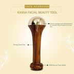 Kansa Face Massager Wood Handle